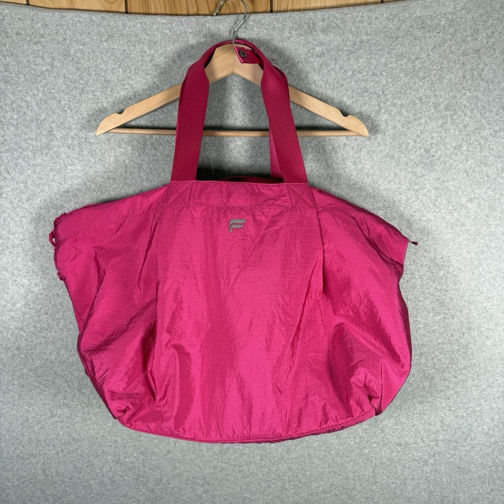 Fabletics gym bag birght pink atheltic casual‎ everyday tote purse